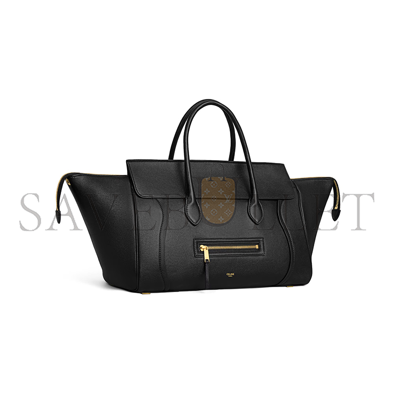 CELINE MEDIUM NEW LUGGAGE IN SUPPLE SHINY LAMBSKIN L100E3GW2.38NO (36*22*16cm)